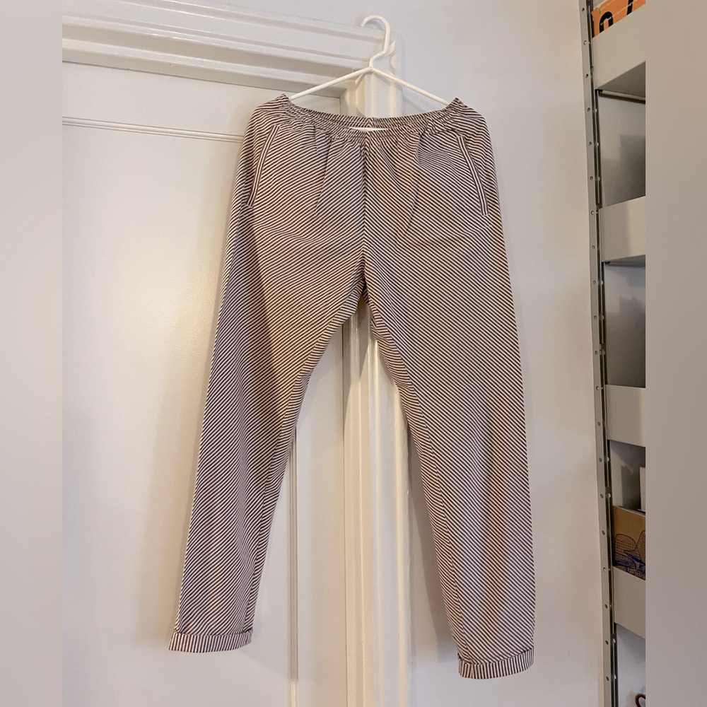 A.P.C. Mini Striped Cotton blend Pull-on Pant with Pockets